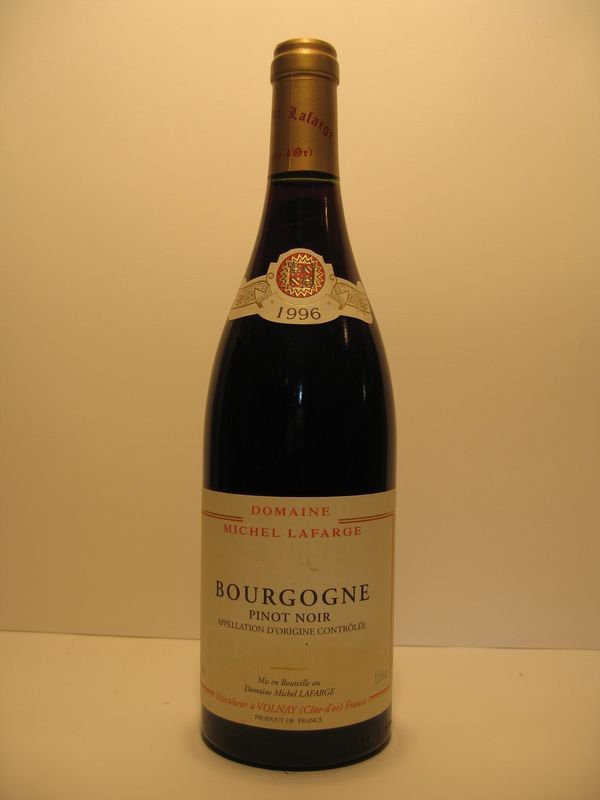 Bourgogne pinot noir 1996